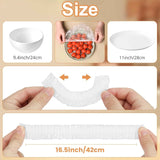 Homelove 100pcs Plastic Bowl Covers Food Cover Dish Covers, Reusable Elastic Stretch Fresh Keeping Bags, Kitchen Dining Plate Bread Proofing Food Storage Covers, Universal Kitchen Plastic Wrap