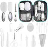 POPYJAN 24PCS Baby Grooming & Health Kit, Newborn Nursery Health Care Set, Baby Care Product, Grey White