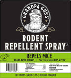 Grandpa Gus's Rodent Repellent Spray with Sprayer, Natural Peppermint & Cinnamon Oils Repel Mice and Stop Rats, 1 Gallon (Pack of 1)