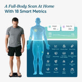Etekcity FSA&HSA Eligible Smart Scale for Body Weight Fat, Digital Bathroom Weighing Machine for Accurate BMI Muscle Mass Composition, Home Use Apple Health Compatible Fitness Equipment