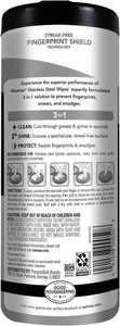 Weiman Stainless Steel Cleaner 30 Count Cleaning Wipes For Stainless Steel Surfaces No Streaks Residue Cleaning Supplies