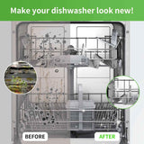 Dishwasher Cleaner and Deodorizer Tablets, 24 Pack - Helps Remove Limescale & Odor, Prevents Buildup in Pipes, Safe for All Dishwashers, Lemon Scent - 12 Month Supply