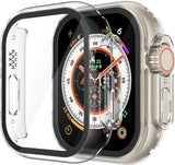 Misxi tempered glass case for Apple Watch Series 7 (2021) 46mm and Series 6 watch