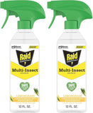 Raid Essentials Multi-Insect Killer Spray Bottle, Child and Pet Safe, for Indoor Use, Lemongrass Scent, 12 fl oz