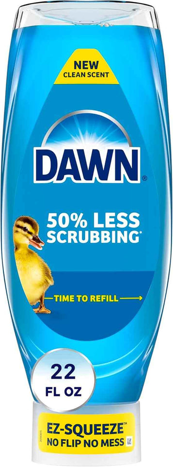 Dawn Ultra Original Dish Soap for Grease Cleaning Power, 22 fl oz Dishwashing Liquid Refill