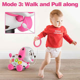 6-12 Months Bilingual Crawling Walking Puppy Toy for 1 Year Old ABC Music Gift