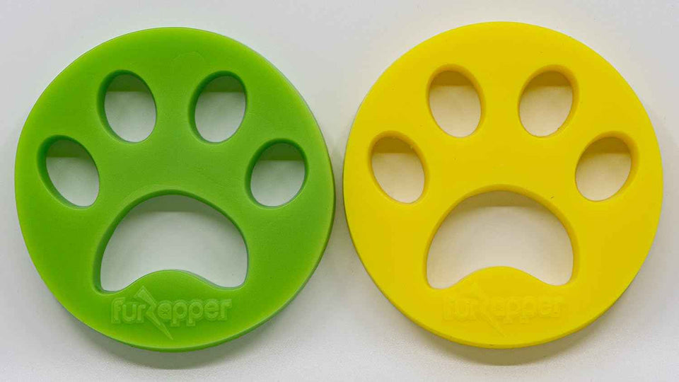 FurZapper Pet Hair Remover for Laundry, 2 Pack - Reusable Dog & Cat Hair Remover Tool As Seen on Shark Tank - Removes Pet Fur, Hair, Lint, Dander From Clothes & Laundry - Use 1 FurZapper Per Pet
