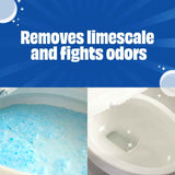 Scrubbing Bubbles easy clean foaming toilet bowl cleaner, 2 x 100g easy drop in powder pouches, quick cleaning