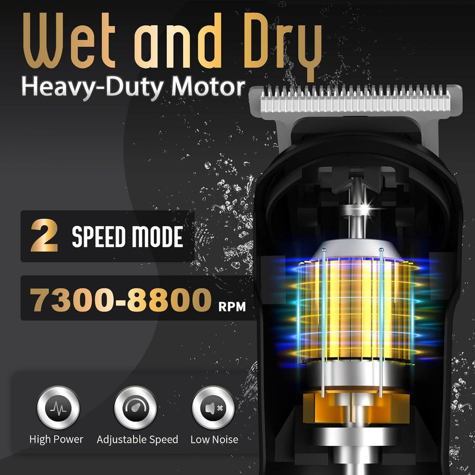 Ufree Beard Trimmer for Men, Waterproof Electric Razor for Nose, Body, Face & Mustache, Cordless Hair Clippers Shavers Grooming Kit, Valentines Day Gifts for Men Husband Father