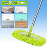 swiffer compatible microfiber wet mop pads for hardwood floor cleaning replacement refills 4pcs