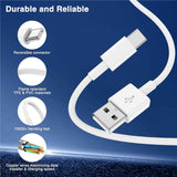 Apple CarPlay compatible cables, 3-pack: 3.3FT, 3.3FT, 6FT USB A to USB C for iPhone 17, 16, 15, iPad, MacBook