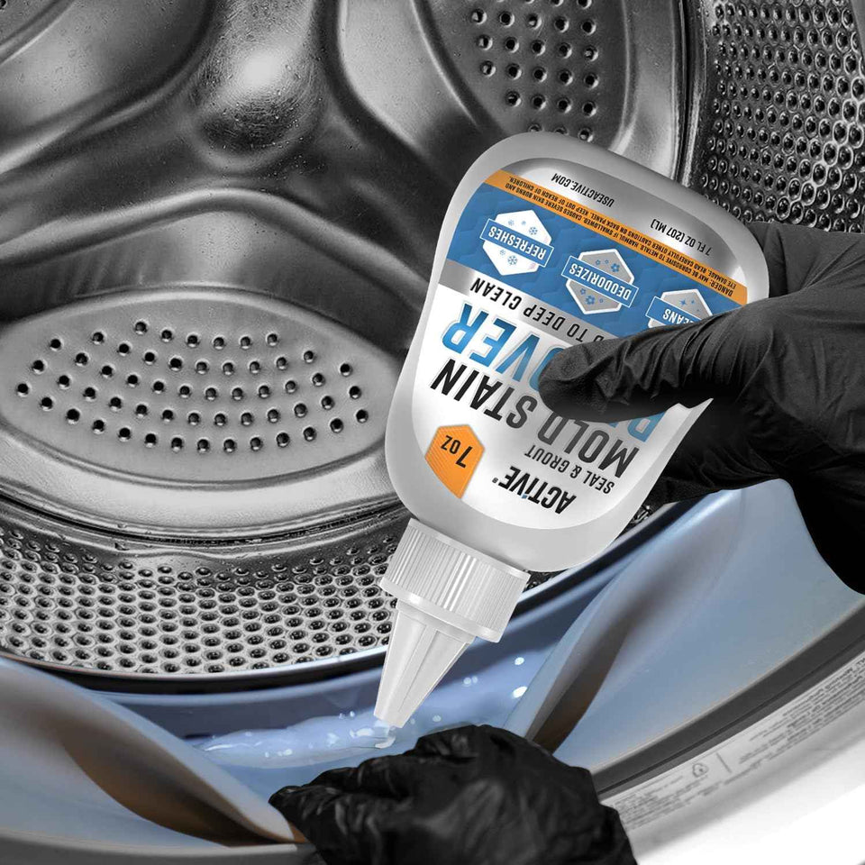 ACTIVE Mold Stain Remover Gel Cleaner - Heavy Duty Stain Removal for Front Loader Washing Machines, Bathrooms, and More