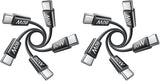 Lisen 5-pack usb c to c cable, 60w fast charging, 10ft for iphone 17, ipad, galaxy s25/s24