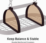 KES 34 Inch Oiled Bronze Hanging Pot Rack, Heavy Duty Oval Pot and Pan Hanging Rack Ceiling Mount, Pot Pan Hangers for Kitchen with 20 Hooks, (For 16" and 24" Joist Mount), KUR221S85-OB