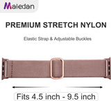 Maledan 10 Pack Stretchy Solo Loop Compatible with Apple Watch Band 40mm 38mm 41mm 42mm 44mm 45mm 46mm 49mm Women Men,Soft Nylon Elastic Braided Strap for iWatch Series 11 10 9 8 7 6 5 4 3 2 1 SE Ultra