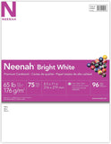 Astrobrights/Neenah Bright White Cardstock, 8.5" x 11", 65 lb/176 gsm, White, 75 Sheets (90905-02) - Packaging May Vary