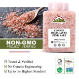 Himalayan Chef Pink Himalayan Salt Coarse Grain, 5 lbs, Pure, Natural, Kosher, Mineral-Rich, Refill for Grinders, Cooking, Seasoning