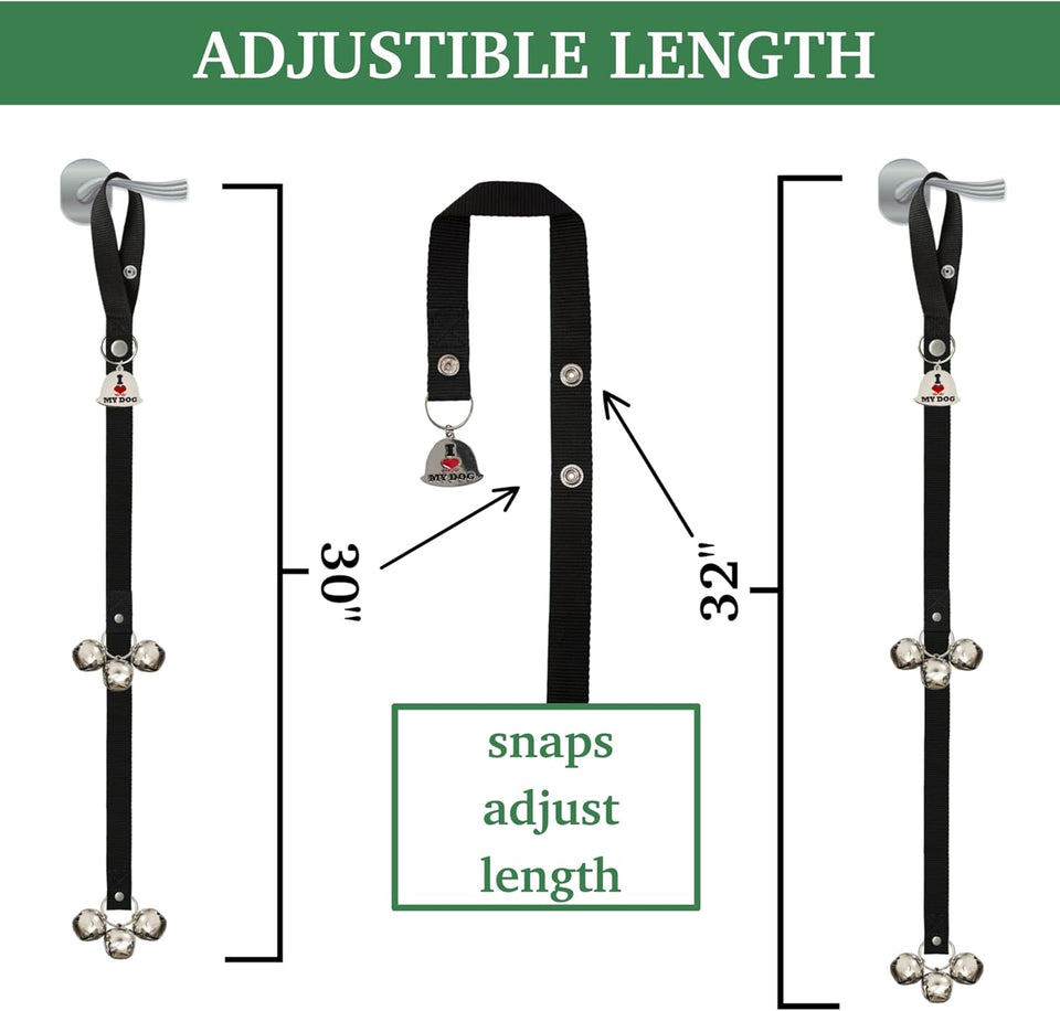 Caldwell's Pet Supply Co. Dog Potty Bells for All Breed Puppies and Adult Dogs, Adjustable Door Handle Strap