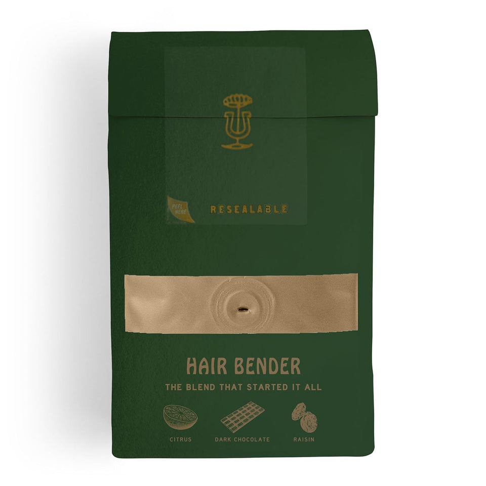 Stumptown Coffee Roasters medium roast whole bean coffee, 100% Arabica, 12 oz, Hair Bender flavor notes citrus dark chocolate
