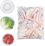 Homelove 100pcs Plastic Bowl Covers Food Cover Dish Covers, Reusable Elastic Stretch Fresh Keeping Bags, Kitchen Dining Plate Bread Proofing Food Storage Covers, Universal Kitchen Plastic Wrap