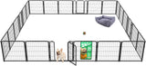 FXW Homeplus Unleashed Indoor Dog Playpen - Stress-Free and Safe Play, Heavy Duty 24 Inch 6 Panels Dog Pen for Puppy and Small Dogs, Black│Patented
