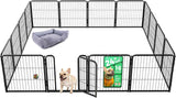 FXW Homeplus Unleashed Indoor Dog Playpen - Stress-Free and Safe Play, Heavy Duty 24 Inch 6 Panels Dog Pen for Puppy and Small Dogs, Black│Patented