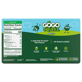 gogo squeeZ fruit on the go, apple apple, 3.2 oz, unsweetened, gluten free, nut free, recloseable, bpa free, pack of 20