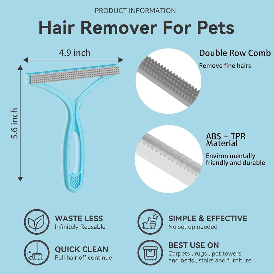 Versatile Pet Hair Remover for Carpets, Sofas, and Clothing
