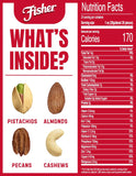 Fisher Oven Roasted Deluxe Mixed Nuts, 24 Ounces, No Added Oil, Gluten Free, Almonds, Cashews, Pecans, Pistachios