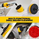 Holikme 22-piece drill cleaning attachment set, car polishing pad kit, wax applicator pad, and cleaning supplies