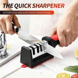 4-in-1 professional kitchen knife sharpener with tungsten steel and ceramic slots