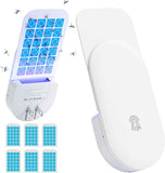 Flying Insect Trap 2 in 1 Indoor Plug-in Fruit Fly Catcher with White Trap and 6 Glue Cards