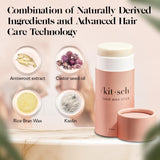 Kitsch Hair Wax Stick for Women & Men - Anti-Frizz and Fly Away Hair Tamer, No Residue Hair Finishing Stick | All Day Hold Styling Product - 2.7 oz