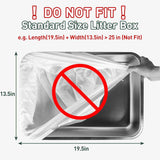 anwa 40-count heavy-duty extra thick cat litter box liners for automatic and robot litter boxes