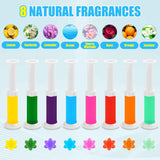 8-Pack Toilet Gel Stamp, 96 Stamps, 8 Kinds of Scent, Long-Lasting Bathroom Freshener