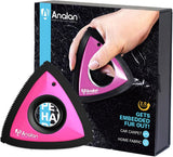 Analanan Mini Pet Hair Remover for Car Detailing Supplies, Carpet Dog Hair Remover, Jet Black