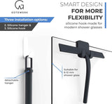 GÜTEWERK Shower Squeegee - Silicone Window Cleaner, 9-Inch, Black