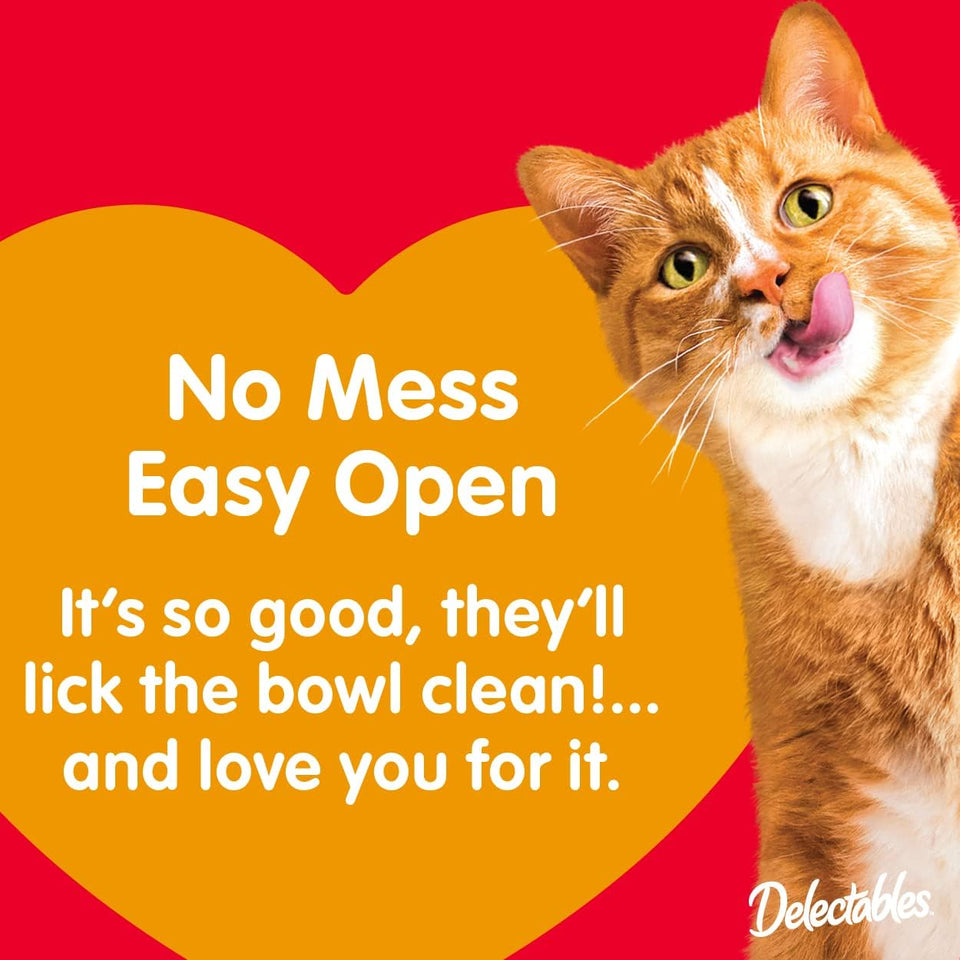 Delectables Bisque Lickable Wet Cat Treats - Chicken, Tuna & Shrimp, 12 count