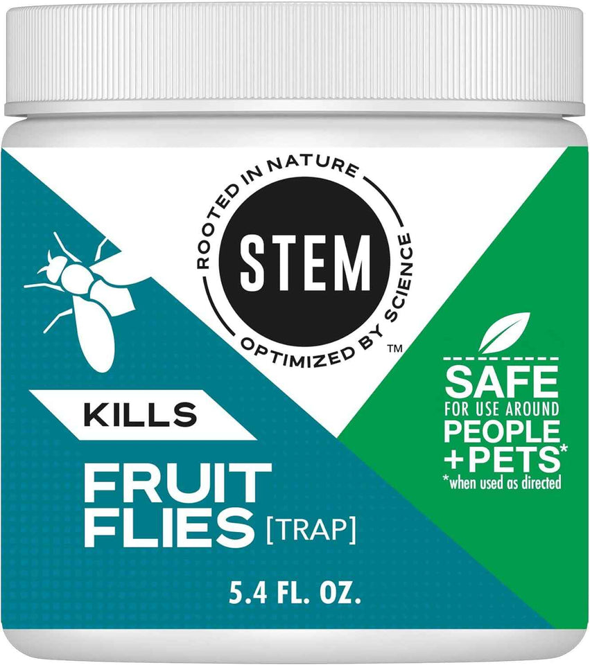 STEM Kills Fruit Fly Trap with Botanical Extracts, 5.4 fl oz, Pack of 1 - Effective Indoor Fly Insecticide