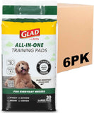 Glad for Pets Black Charcoal Puppy Training Pads with Odor Control and Pheromone Attractant, Leak Resistant Dog Potty Pads for House Training Puppies and Dogs, 23 x 23 in, 50 Count