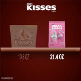 hersheys hugs & kisses assorted flavored 21.4 oz valentines candy bag kosher gluten-free milk chocolate