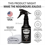 car guys hybrid spray wax advanced car wax long lasting safe on all surfaces 18 oz