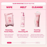 The Face Shop Rice Water Bright Makeup Remover Wipes with Rice Extract for Brightening and Moisturizing