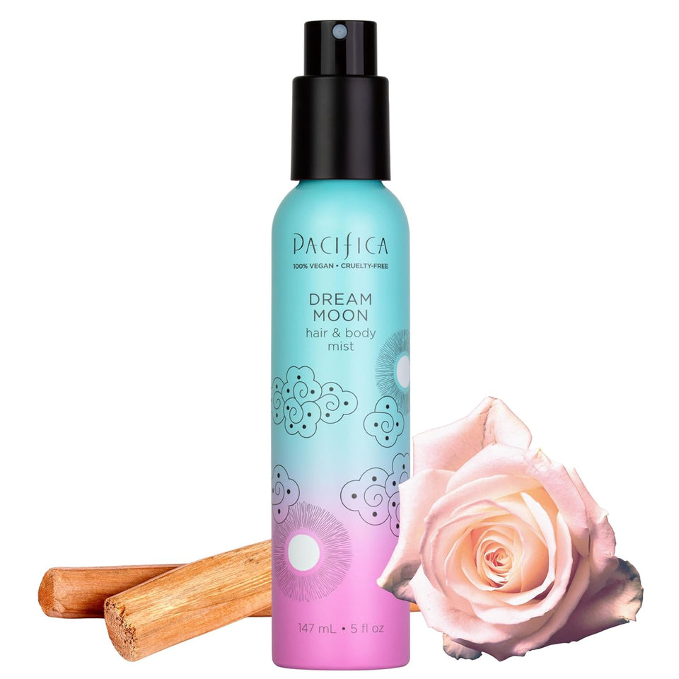 pacificas island vanilla 6oz hair and body mist, paraben-free, no alcohol, vegan and cruelty-free for women