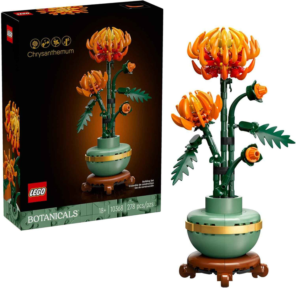 lego botanicals chrysanthemum building set for adults artificial flower dinner table centerpieces and decoration