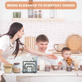 Modern Metal Black Napkin Holder for Kitchen Dining Tables and Countertops