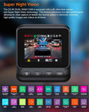 Sarmert C2 4K Dual Dash Cam with built-in GPS, 5G WiFi, and 64GB card for cars with night vision
