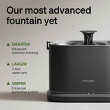 petlibro stainless steel cat water fountain with 5g wifi app monitoring for indoor use