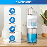 zofgenow automatic mouthwash dispenser white bathroom accessories 19.4 fl oz