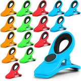 12 Pack Chip Clips Bag Clips, Magnetic Bag Clip for Food Storage Heavy Duty, Plastic Food Clip for Chips, Snack, Kitchen, Refrigerator, Garden, Sewing, Fabric, Clothes Pins